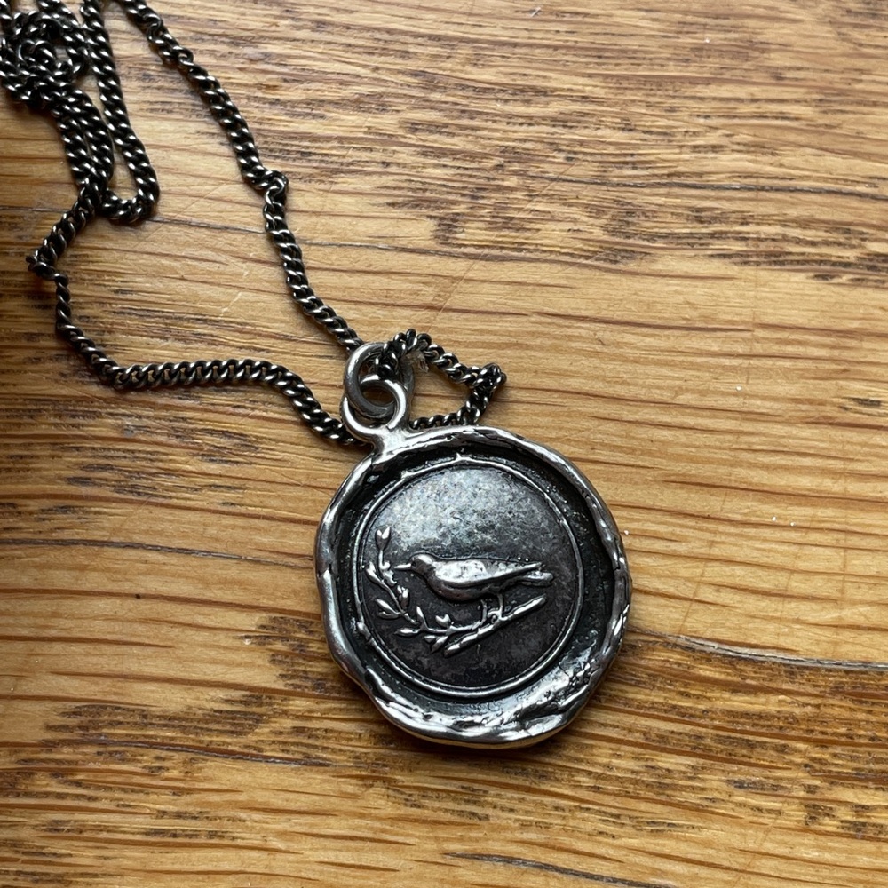 Pyrrha Sterling Silver Bird Pendant Necklace